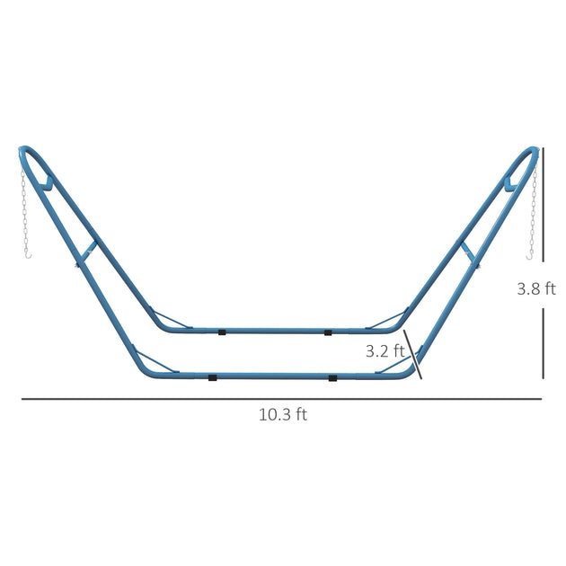 Hivvago Heavy Duty Steel Hammock Stand Black 6