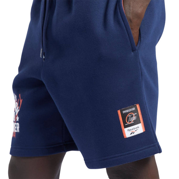 Reebok Iverson Basketball Fleece Short Blue XL 3
