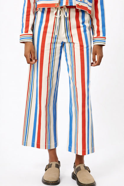 FRNCH Classic Americana Stripe Pants Multi Small 2