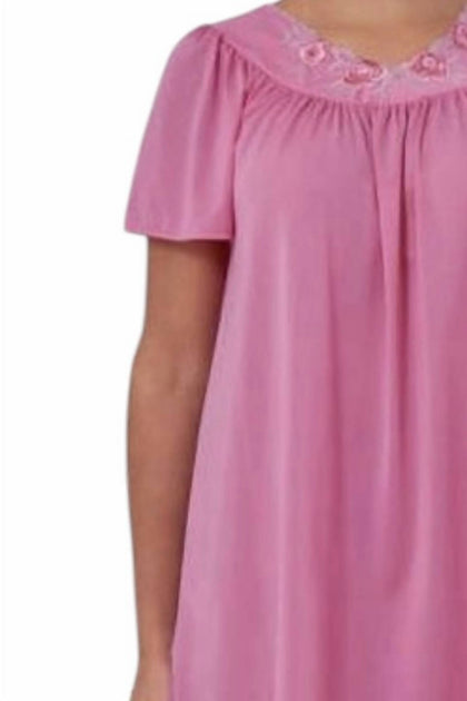 Shadowline Short Gown Pink 2X 4