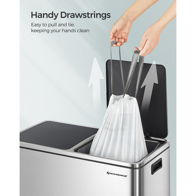 Hivvago Drawstring Trash Bags 8.5 Gallon 4