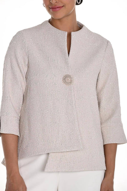 Frank Lyman Swing Jacket Beige US 8 4
