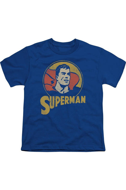Gildan DC Comics Super Circle Youth T-Shirt Blue Large 2