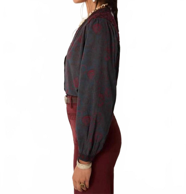 Maison Hotel Charlotte Blouse Blue XLarge 3