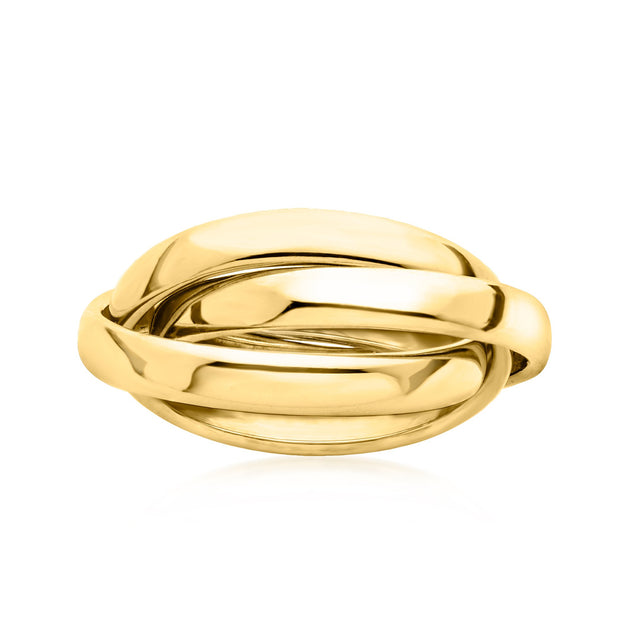 Ross-Simons Italian 14kt Yellow Gold Rolling Ring Yellow US 9 2