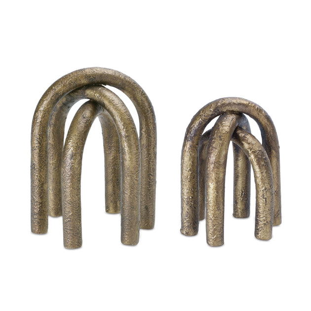 Hivvago Tabletop Decor Set of 2 Iron 2
