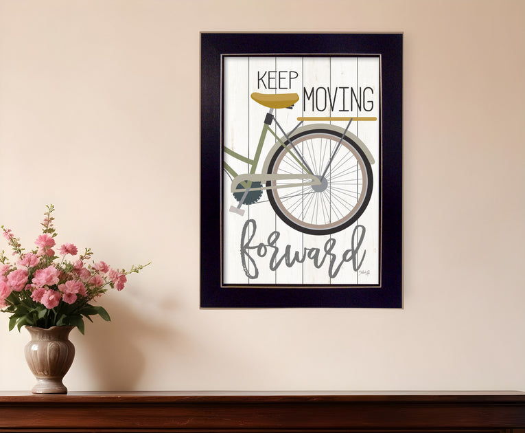 Hivvago Moving Forward Framed Print Wall Art Black 2