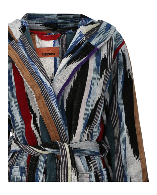 Missoni Clint Hooded Bathrobe Multi Small 4