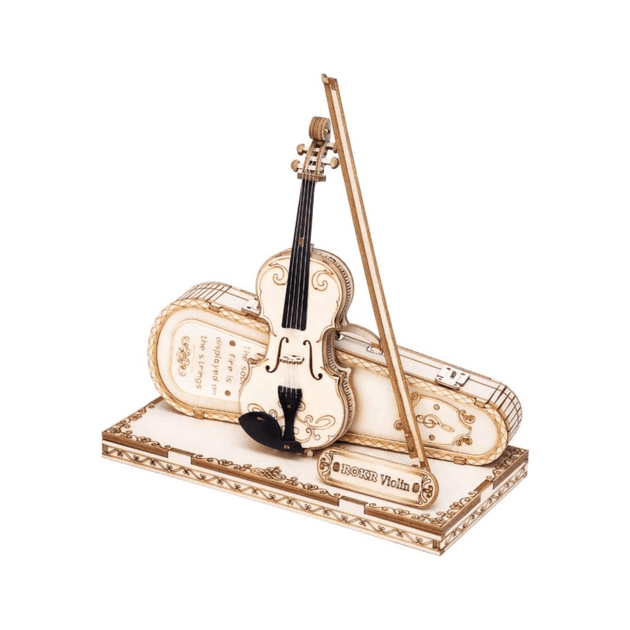BBTEE Wooden 3D Puzzle Violin Model 3