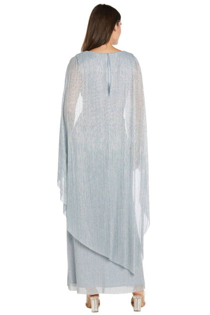 R & M Richards 5004 Long Dress Blue US 8 3