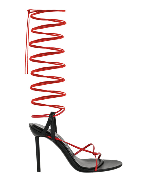 Salvatore Ferragamo Azha X5 Wrap Tie Heels Black US 7 4