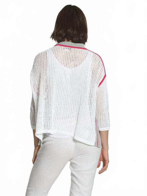 LABEL+thread Refresh Cardigan White Large 3