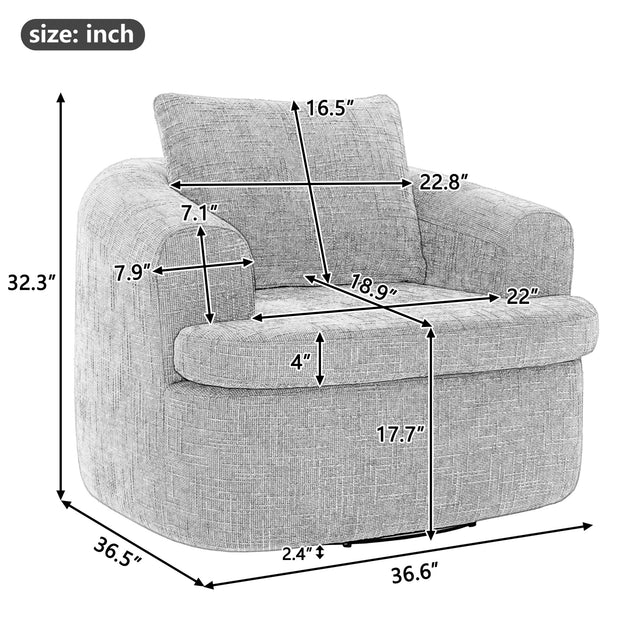 GOODSILO Swivel Accent Chair 4