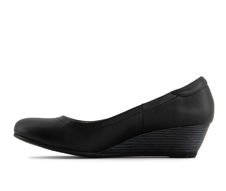 Andrea 62604 Women's Wedge Loafers Black US 6 3
