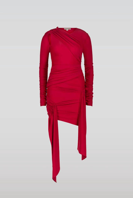 SAEMDI Sporty Jersey Dress Pink XS 4