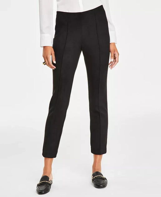 Anne Klein FTS1490 Leggings Black Suede 3