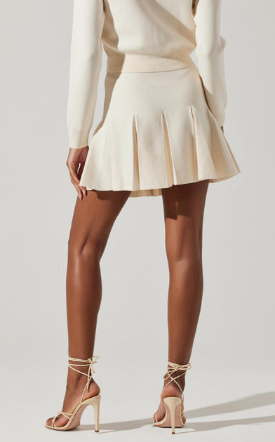 ASTR Denisa Skirt Beige Medium 3