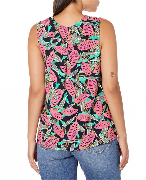 Nic + Zoe Split Neck Sleeveless Tank Multi XSmall 3