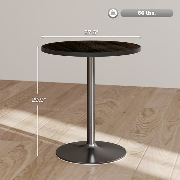 Hivvago Round Dining Table Black 4