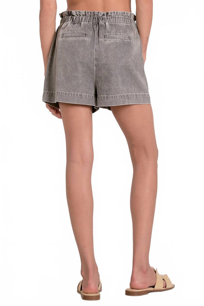 ELAN Breezy Drawstring Shorts Grey Large 3