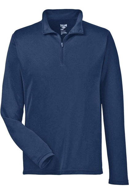 Team 365 Zone Performance Quarter-Zip Pullover Blue Large 2