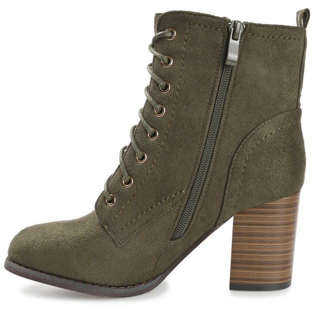 Journee Collection Baylor Bootie Beige US 8 Wide 3
