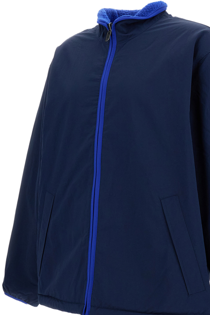 The North Face Blue Box Reversible Fleece Jacket Blue Large 4