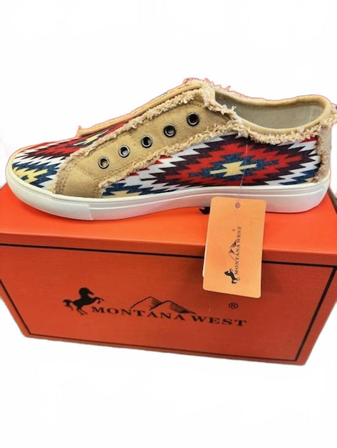 Montana West Women's Canvas Shoe Multi US 11 3