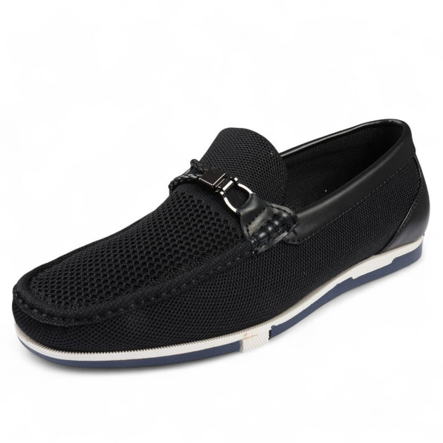 Infinity Men's Mesh Slip-On Loafers Black EU 44 4
