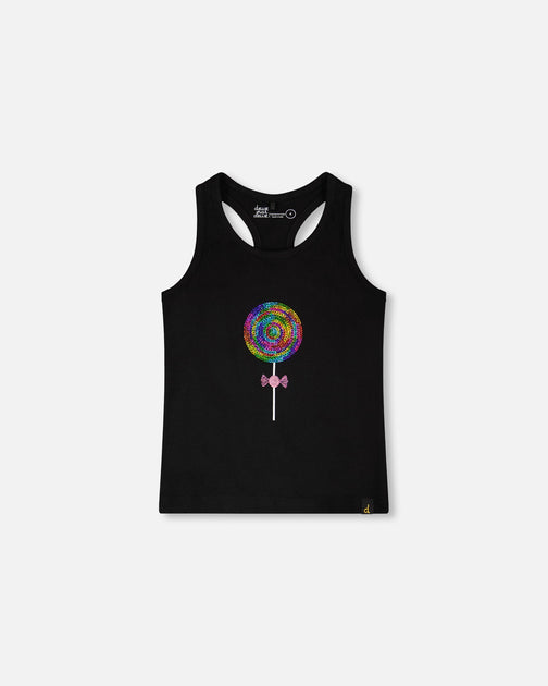 Deux par Deux Tank Top Black US 6 2