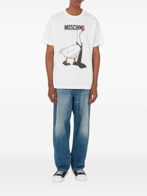 Moschino Short-Sleeve T-Shirt White Medium 3