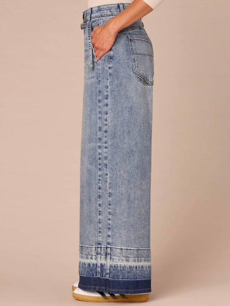  Democracy Ab Solution Ultra Skyrise Wide Leg Jeans Blue US 8 4