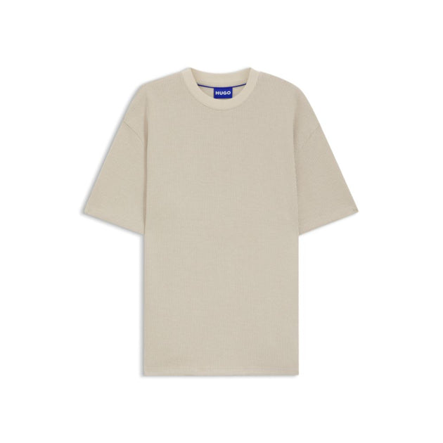 Hugo Boss Waffle-structure T-shirt Beige XLarge 2