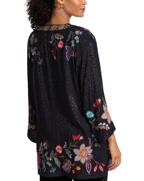 Johnny Was Noire Kimono Black Small 3
