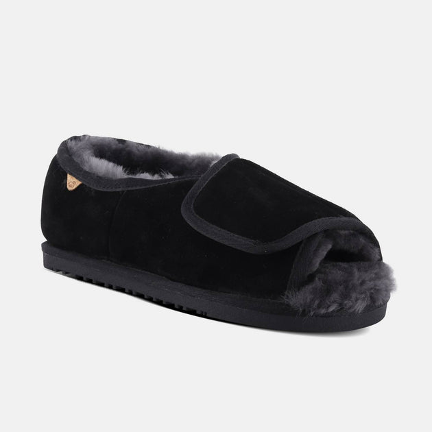Lamo Women's Classic Apma Open Toe Wrap Flat Black US 10 3