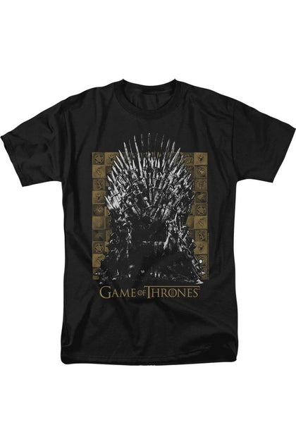 Gildan Game Of Thrones Iron Throne T-Shirt Black 2