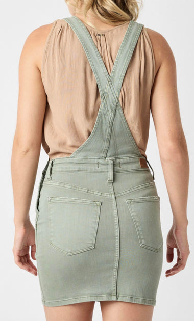 Judy Blue Overall Skort Grey Large 4