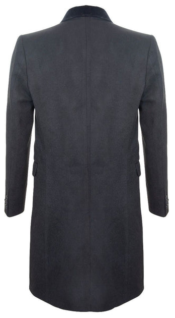 Oliver Tweed Crombie Overcoat Black US 48 Regular 4