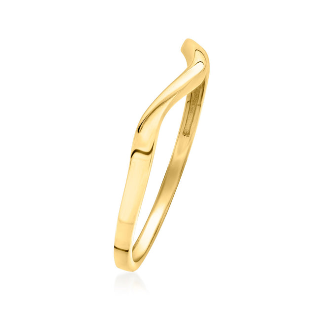 Ross-Simons Italian 10kt Yellow Gold Wave Ring Gold US 8 4