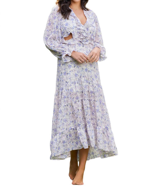 Bishop + Young Paloma Maxi Dress Purple XS 3