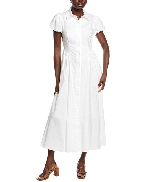 Taylor Solid Maxi Dress White US 2 2