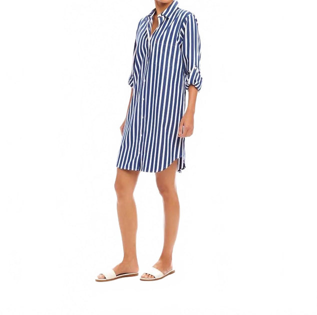 Karen Kane Roll Tab Shirt Mini Kleid 3
