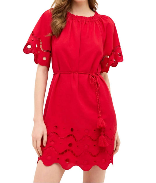 Marie Oliver Tegan Dress Red Small 2