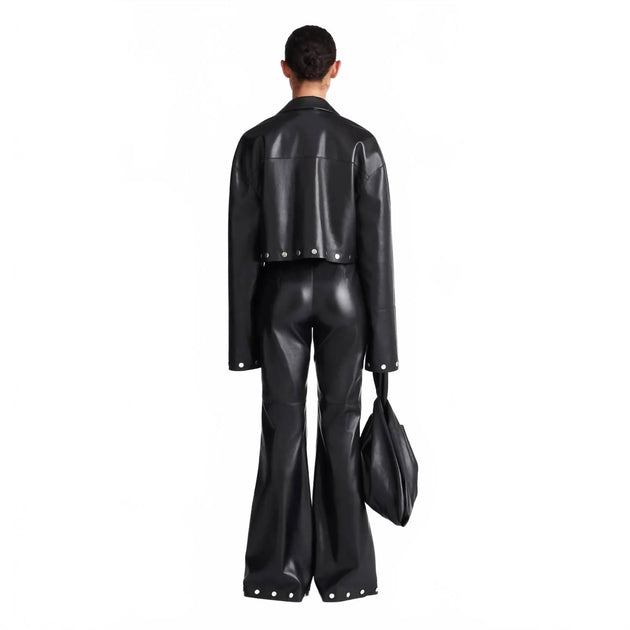 Nanushka Maylee Alt-Lederhose Schwarz XS 3