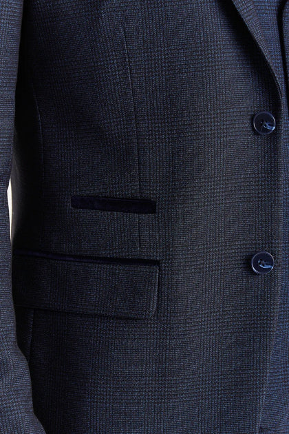 Paul Andrew Regent Checked Blazer Blue US 40 Regular 3