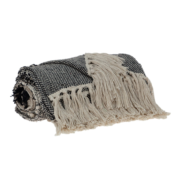 Hivvago Throw Beige/Black 170x132 cm 3