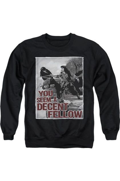 Gildan Princess Bride Fellow Crewneck Sweatshirt Black Small 2