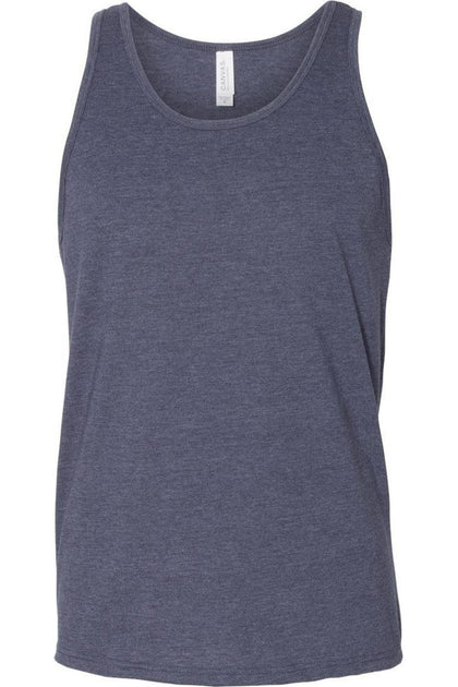 BELLA + CANVAS Heather CVC Tank Blue XXLarge 4