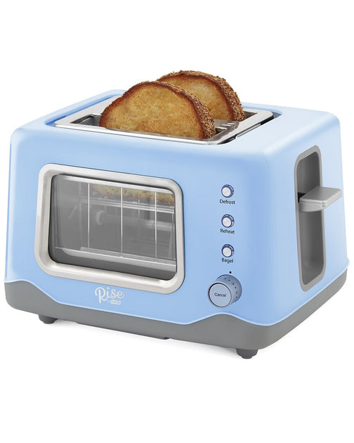 Grille-pain Dash Rise 2 Tranches Clear View Bleu 3