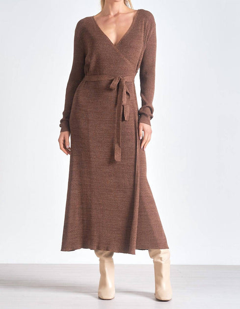 ELAN Lillian Dress In Brown